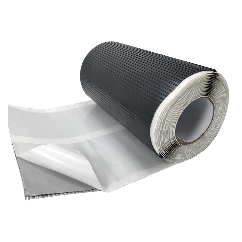Self Adhesive Waterproof Membrane Aluminium Foil Butyl Flashing Tape for Inclined Roof