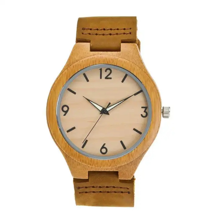 Wood Man Design Your Own Japan Quartz Bamboo Wooden Watch