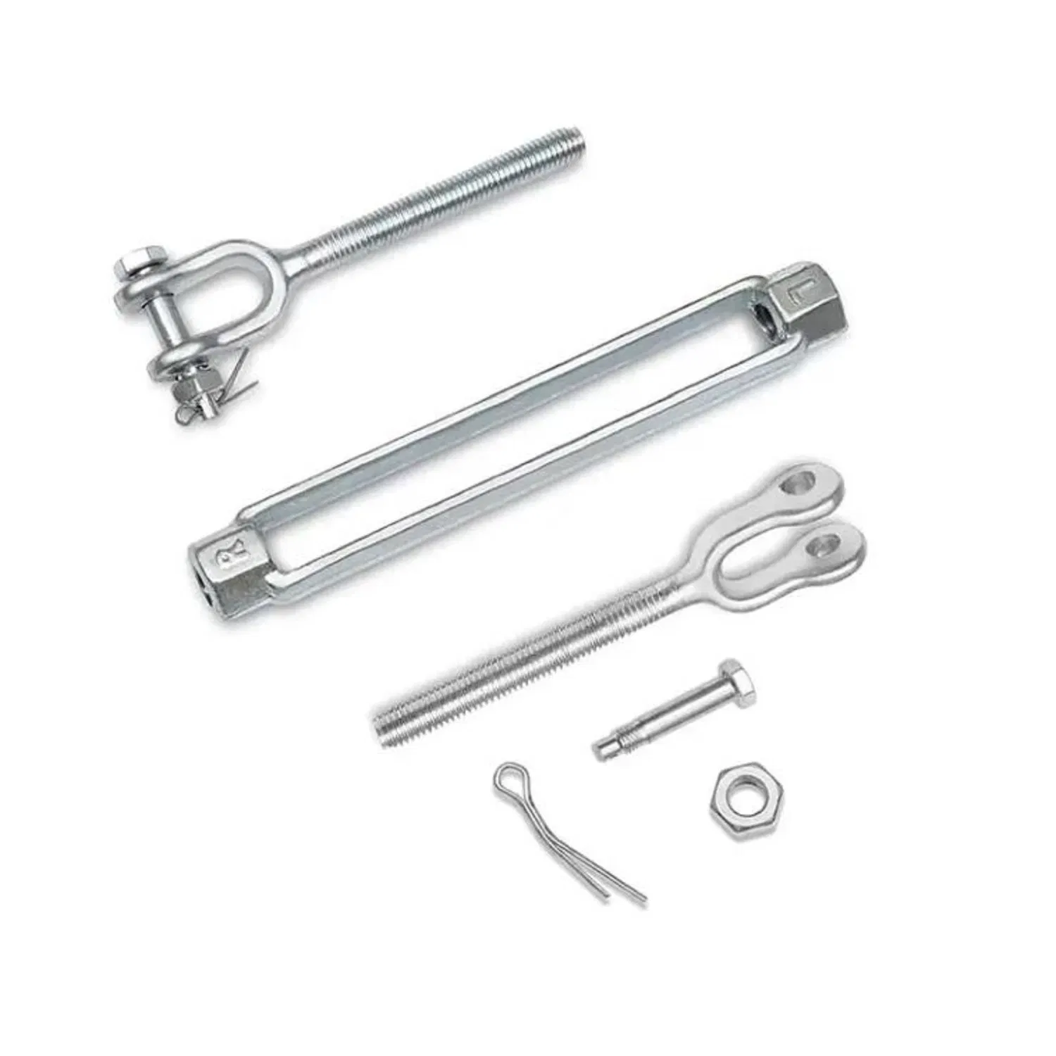 Customize Casting Galvanized Stainless Steel Commercial Type Turnbuckle with Stud Rigging Hardware