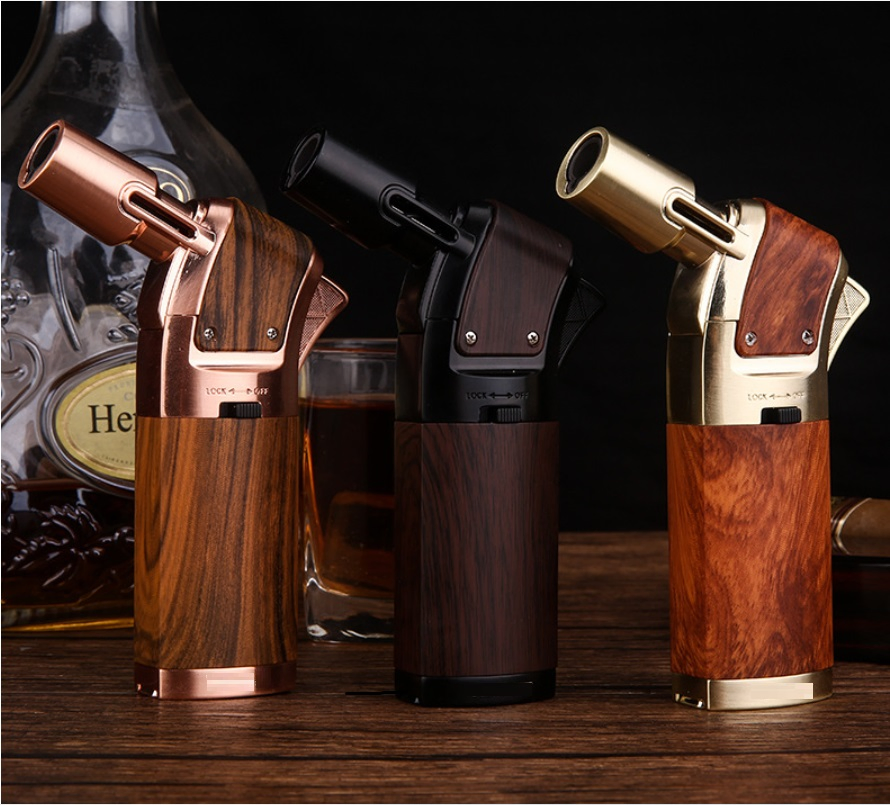 Cooking Refillable Adjust Flame Kitchen Lighter Ignition Sprayjet Flame Lighters Cigar Torch Lighters