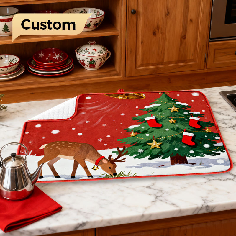 Кухонный коврик для сушки посуды с кастомным принтом