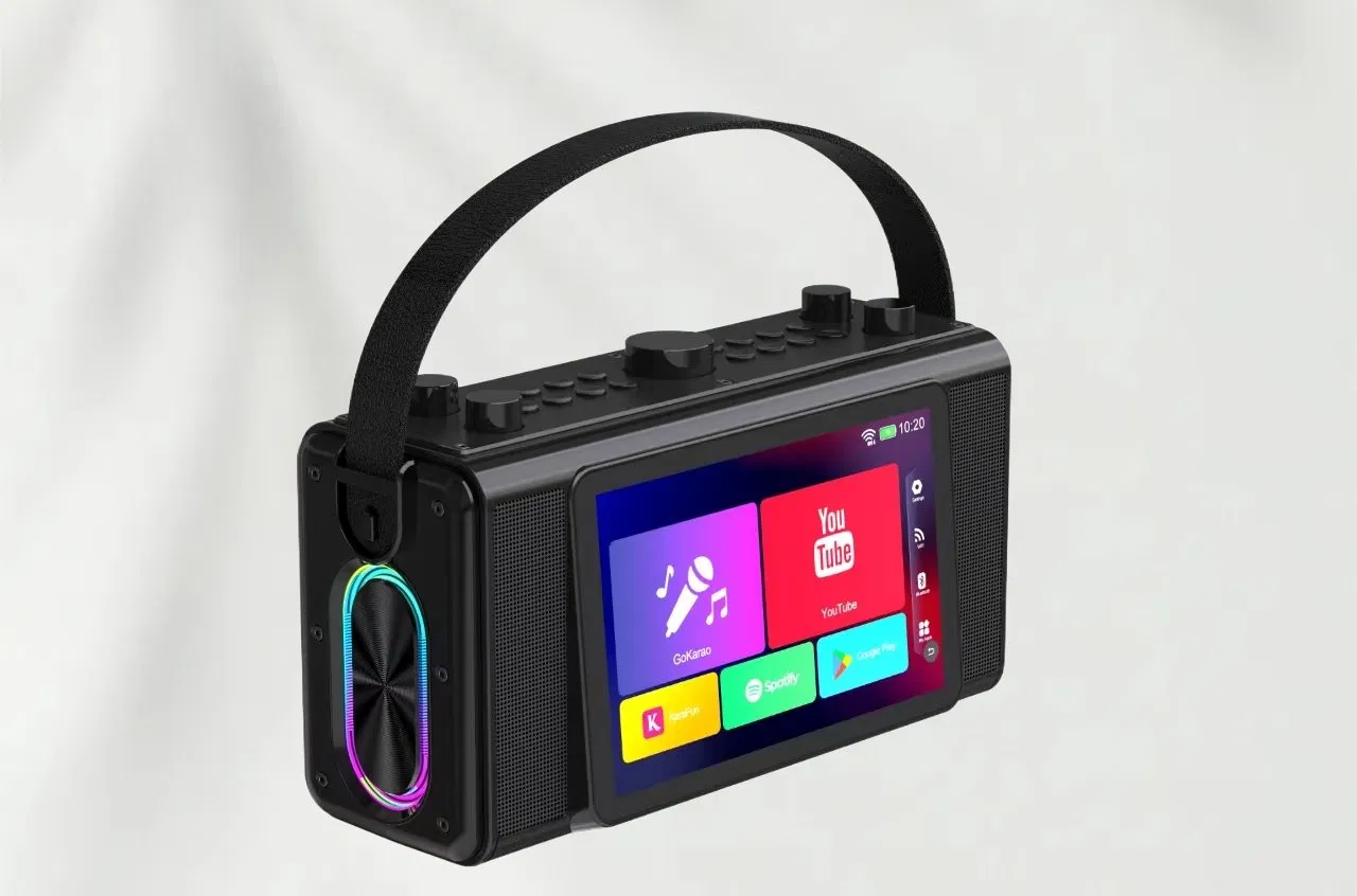 7'' Touch Screen Portable for Karaoke Screen Machine with Microphone Portable Speakers