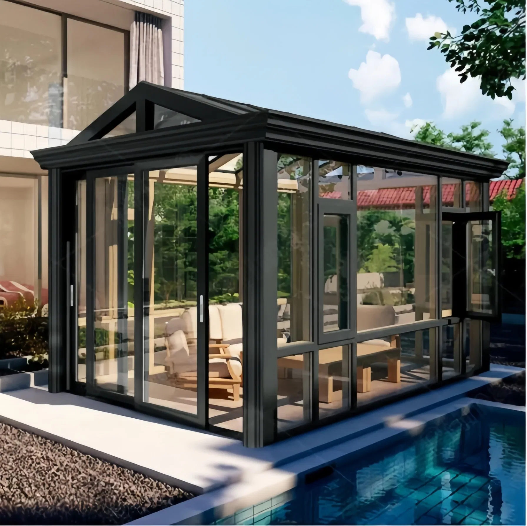 Chinese Factories Offer Prefabricated Pergolas and Aluminum Sunrooms.