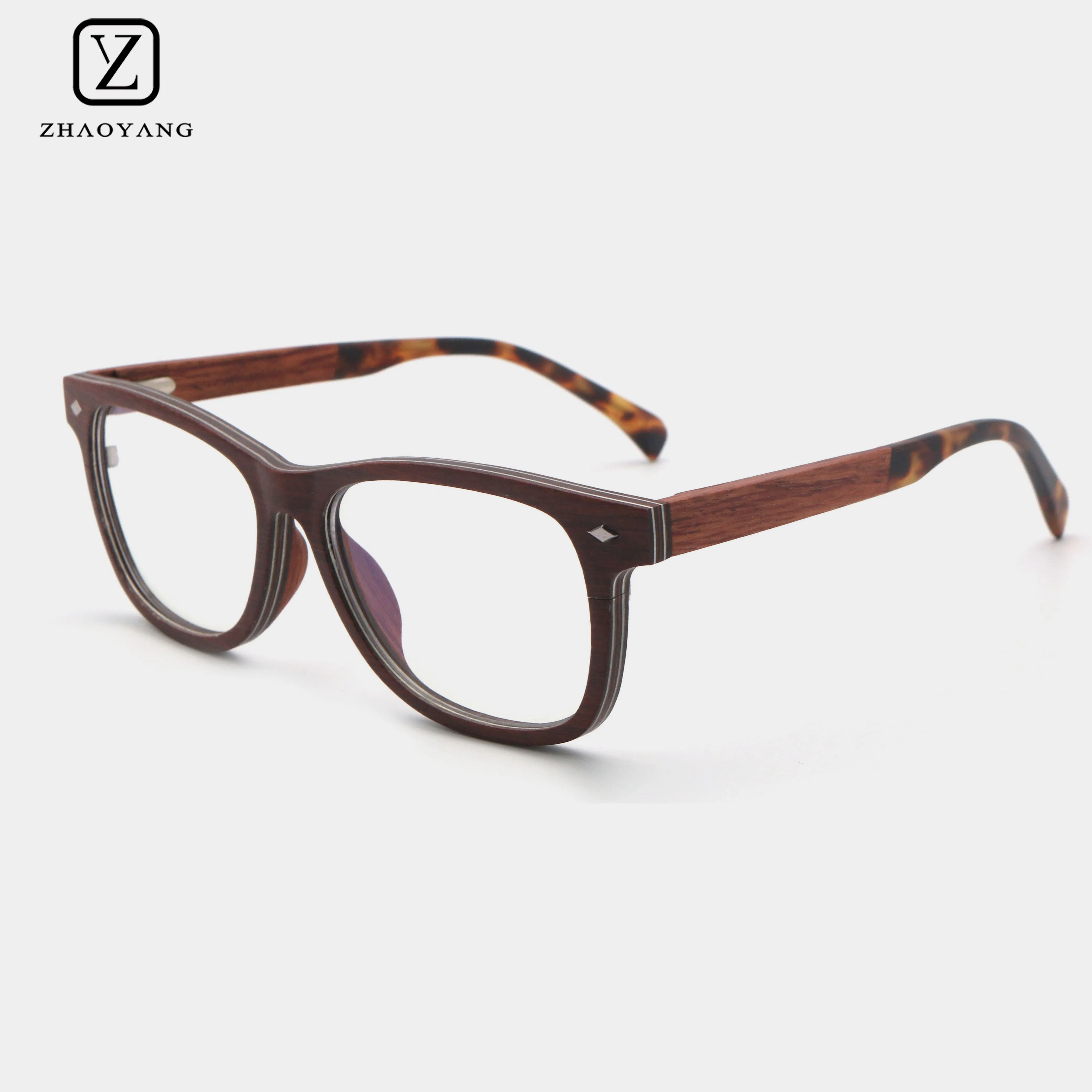 High Quality Natural Wood Optical Frames with Durable Long Lasting Material