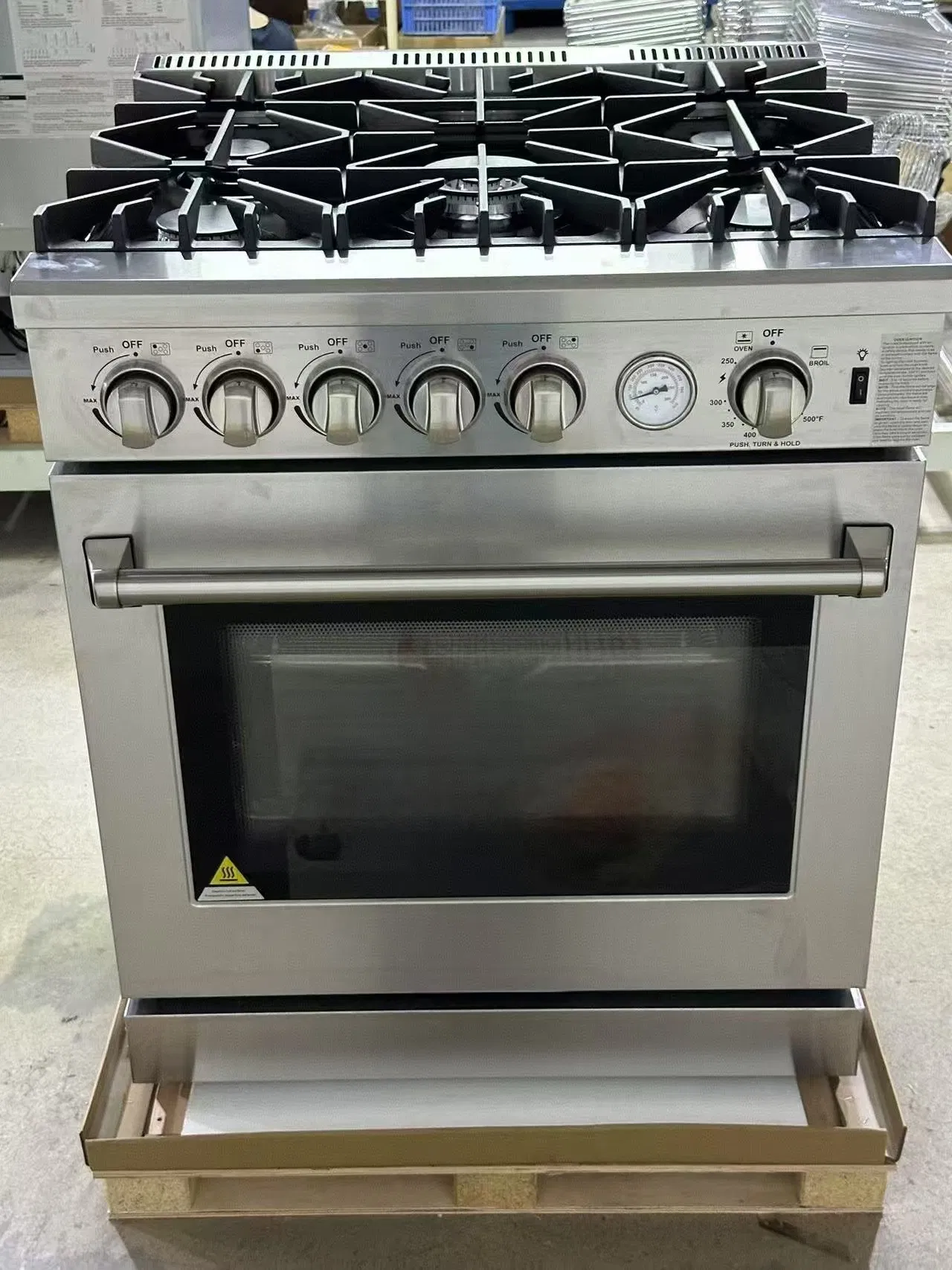 High-Performance 76D-6.0 Stainless Steel Gas Oven with Modern Design