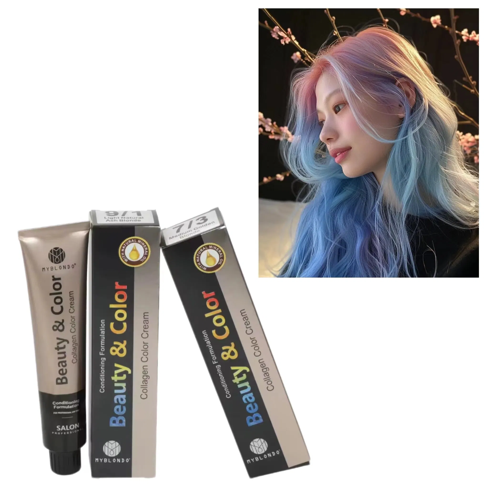 Fast Shipping Professional Color Cream Permanent 68 Colors Non-Damage Shiny Hair Dye Coloring Cream