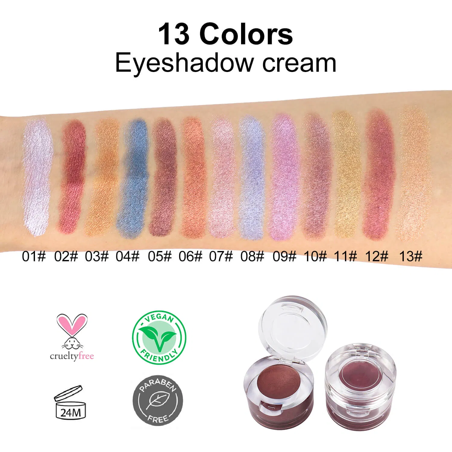 High-Quality Makeup Eyeshadow with Customer-Approved Logo
