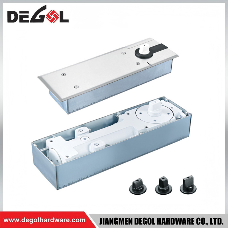 Solid Stainless Steel Floor Hinge High Load Bearing Capacity for Hotel Lobby Doors