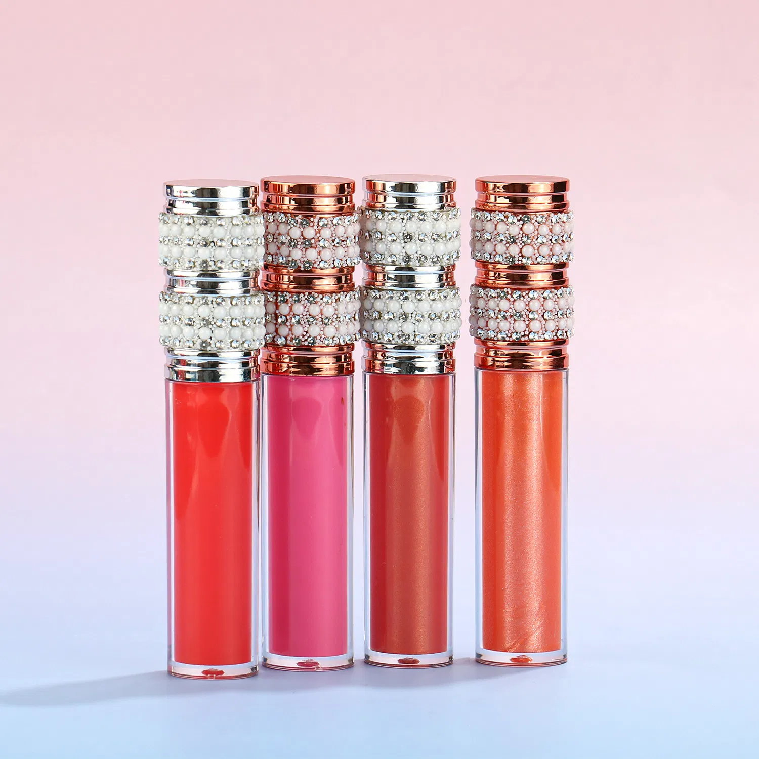 Diamond Pearly Lip Gloss Waterproof Glossy Lipstick Nude Liquid Lip Gloss Vendor