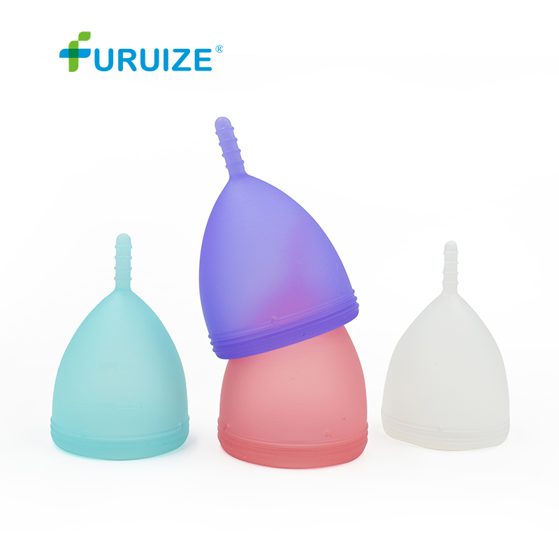 Private Label 100% Medical Grade Silicone Period Cup Women Reusable Menstrual Cup