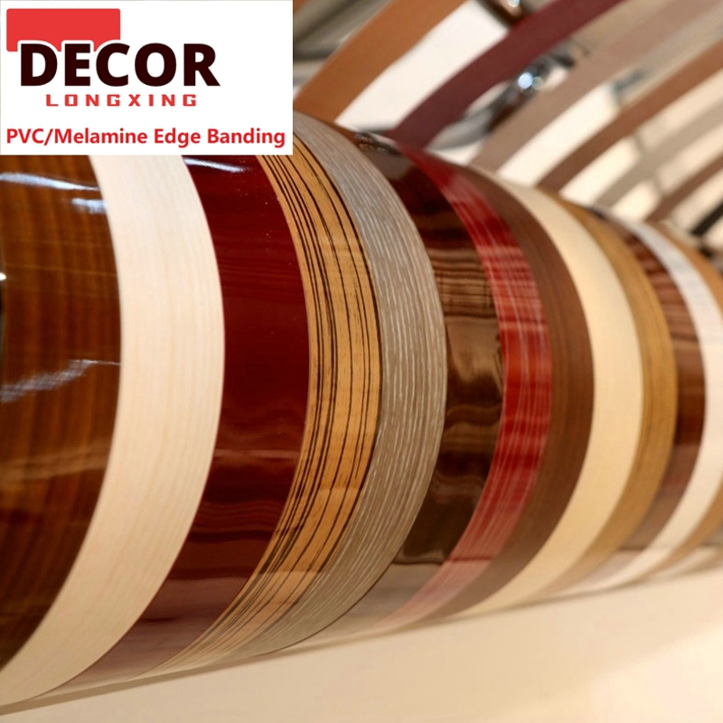 Tapacantos Melamine Board 18mm Hot Selling White Blanco Textured Furniture Edging Trim PVC Edge Banding Tape