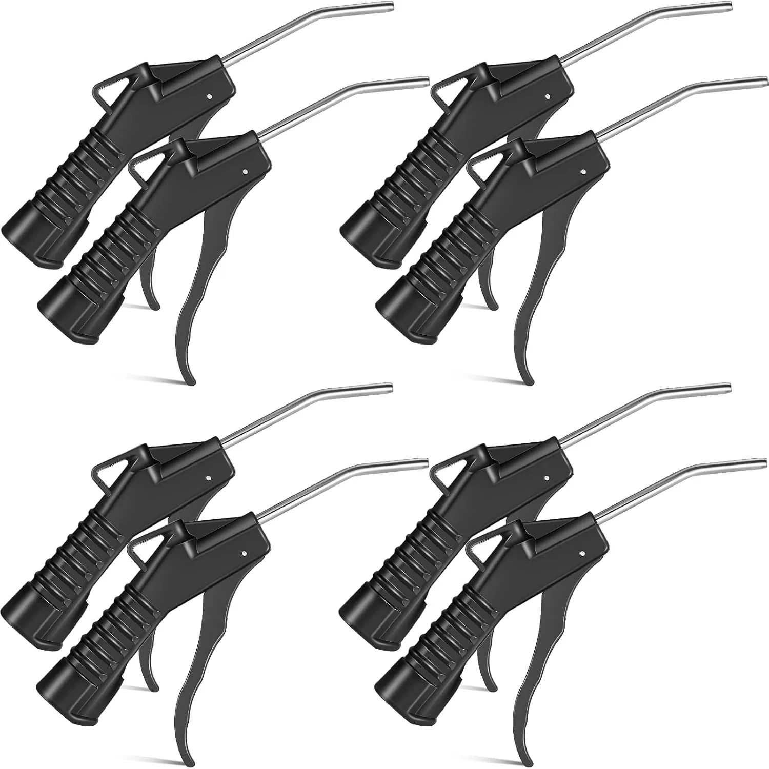 Electric Air Nozzle Blower Gun Pistol Grip Blowing Tool Compressor Accessories for Industrial Home Machinery (Black)