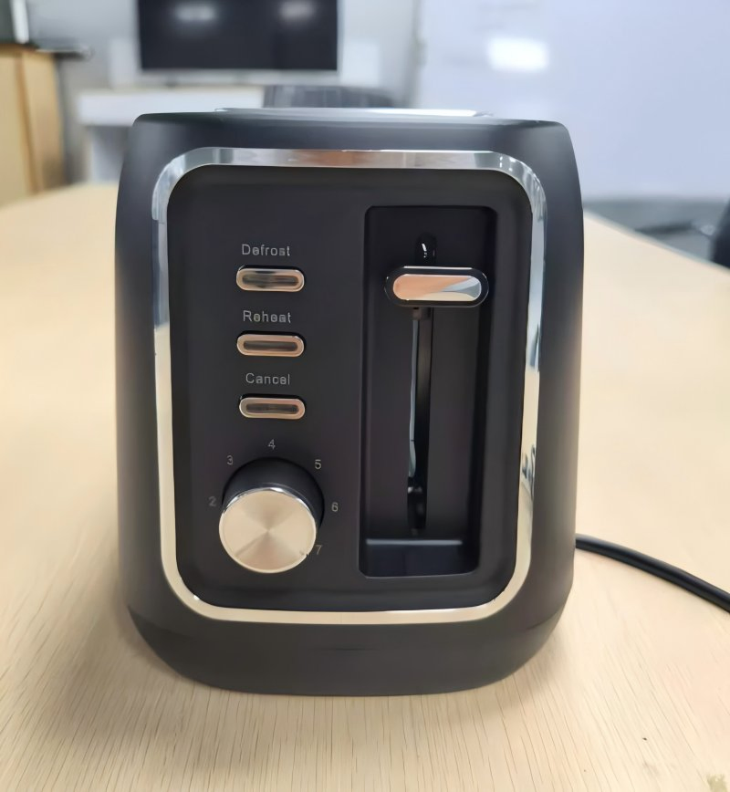 2-Slices Toaster Machine with 7 Level Temp Control Setting and Additional Reheat, Deforst, Cancel Function Breakfast Machine