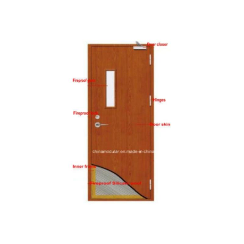 Противопожарная дверь с окном для входа