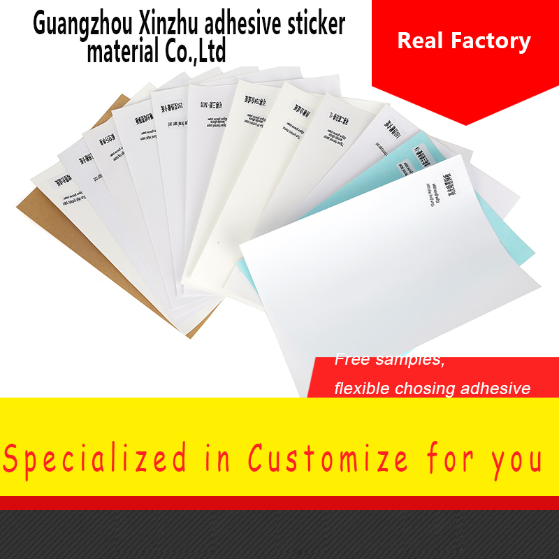Factory Direct Sell A4 Size Self-Adhesive Glossy Laser Inkjet Supermarket Price Adhesive Label Sticker