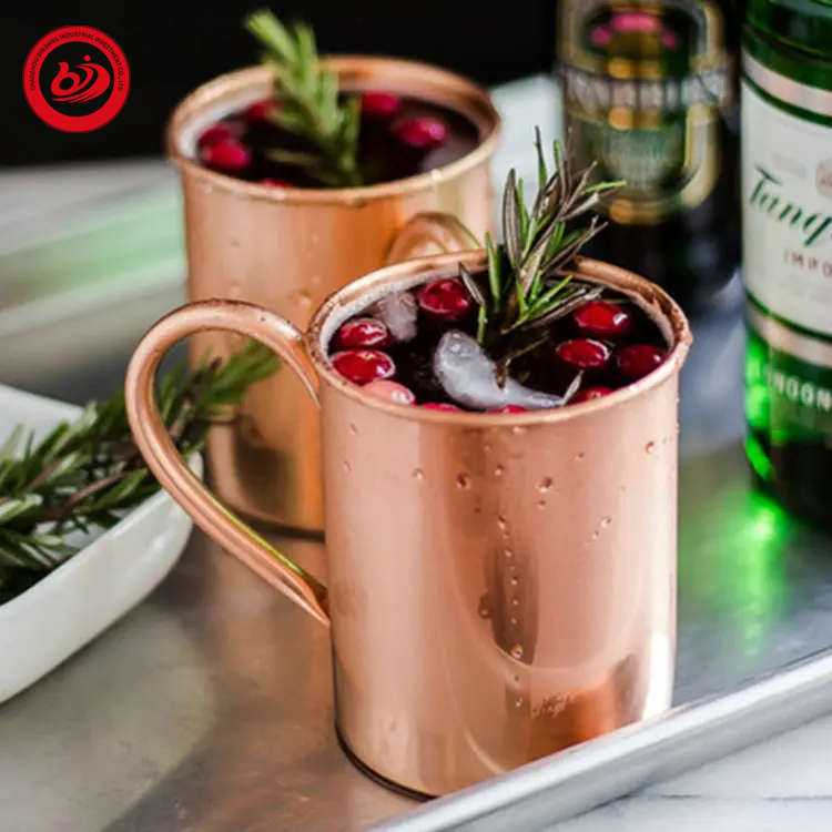 Медная кружка Moscow Mule с гравировкой, 300 мл