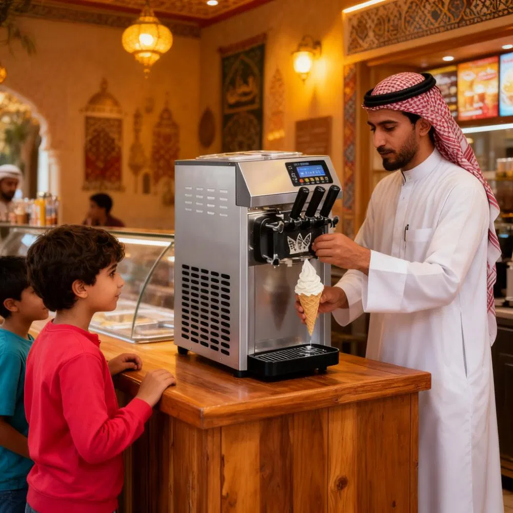 Heavybao UAE Turkey Dubai Middle East Softy Ice Cream Icecream Maker machine for Sale