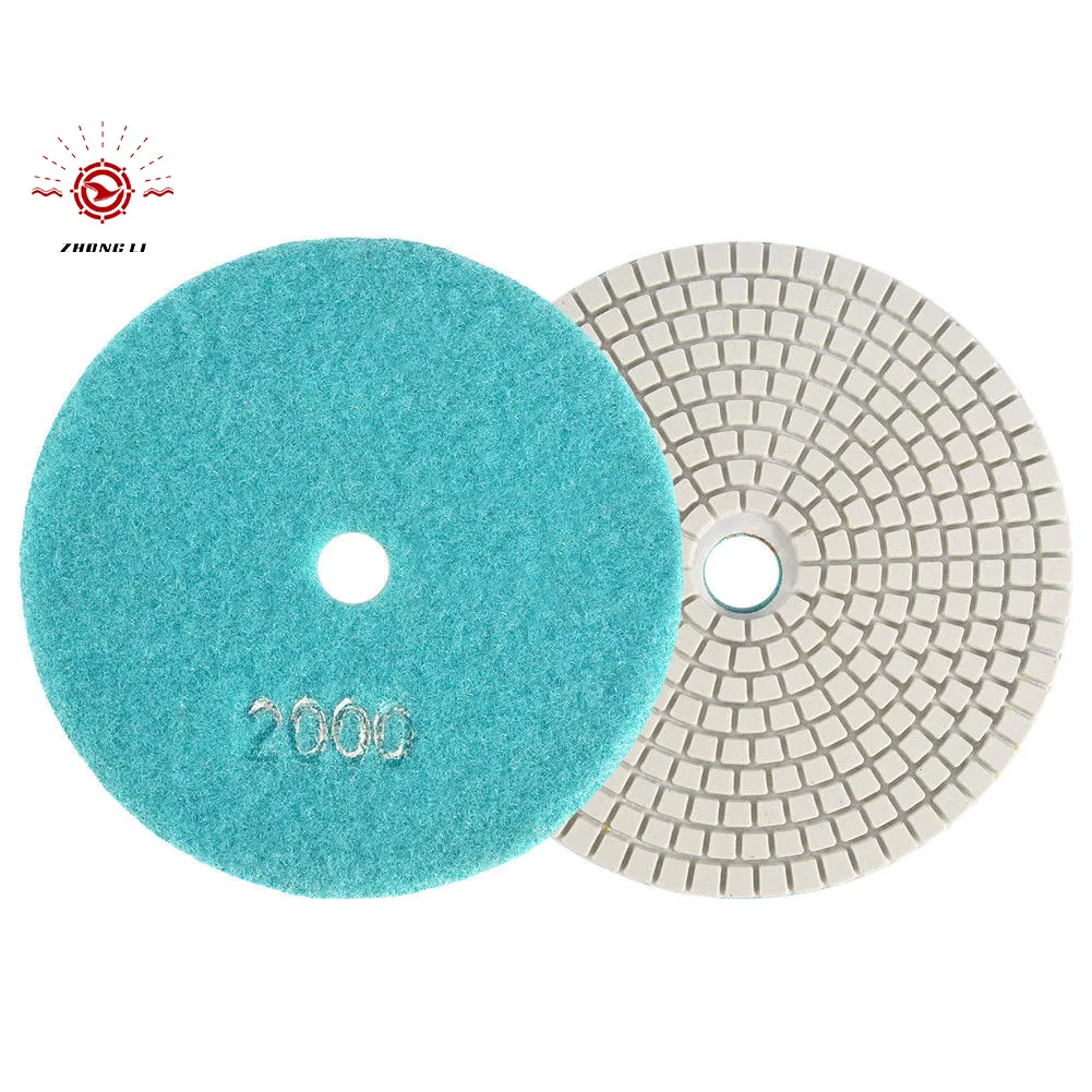 Diamond Wet Resin Flexible Polishing Pad for Granite Marble Concrete