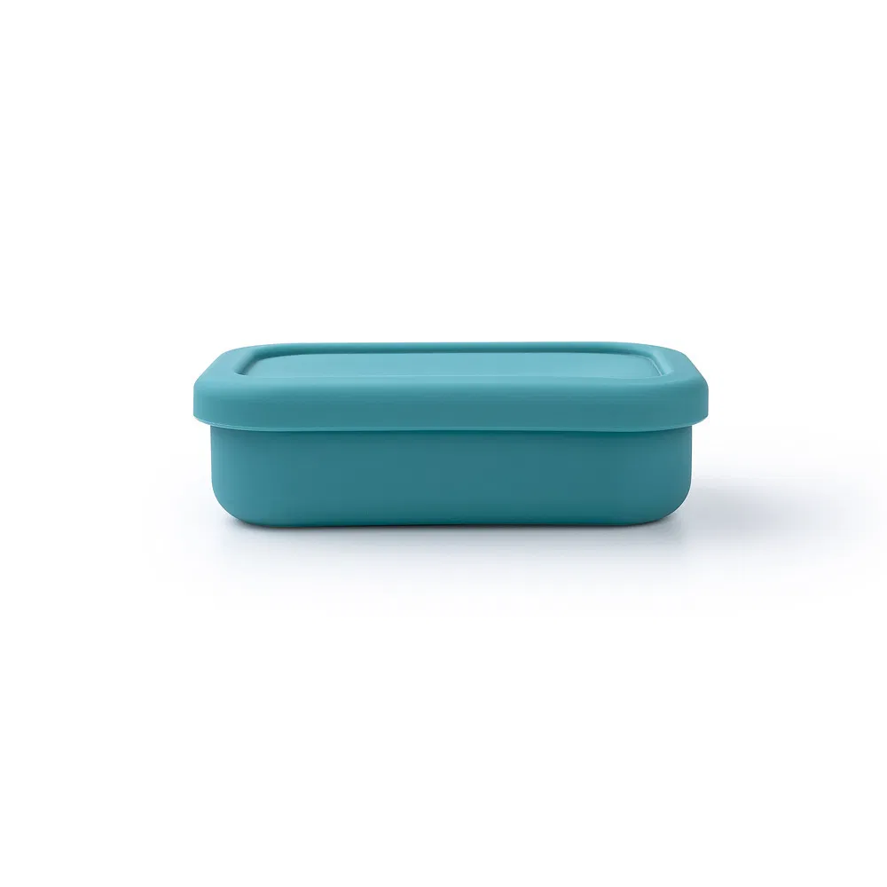 The New Silicone Lunch Box Microwave Heating Compartment Box