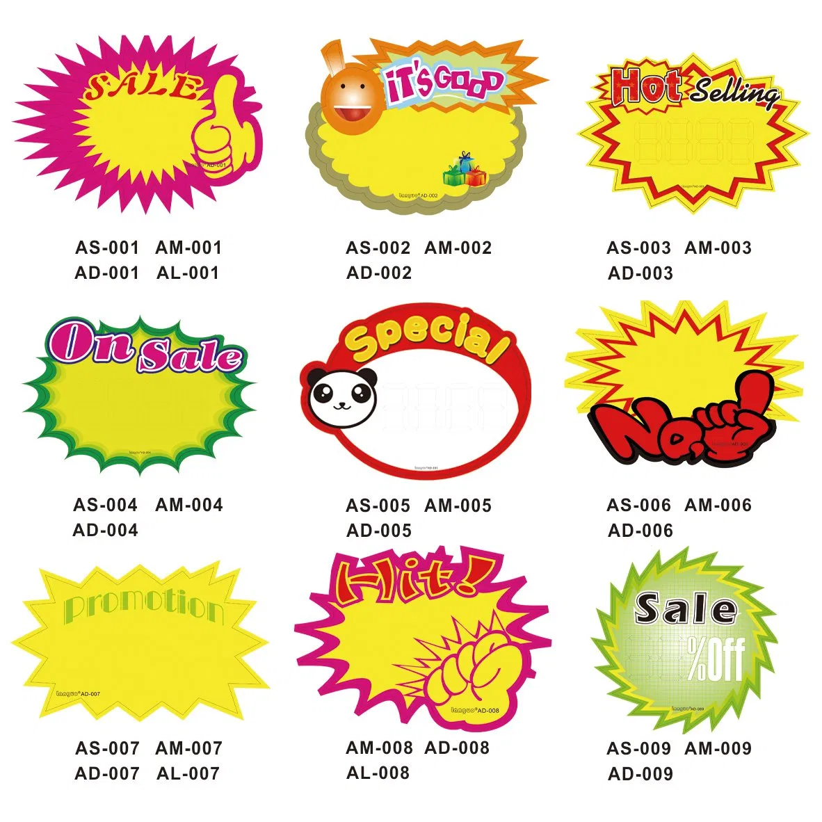 Customized Advertising Sticky Price Label for Supermarket Retail Stores