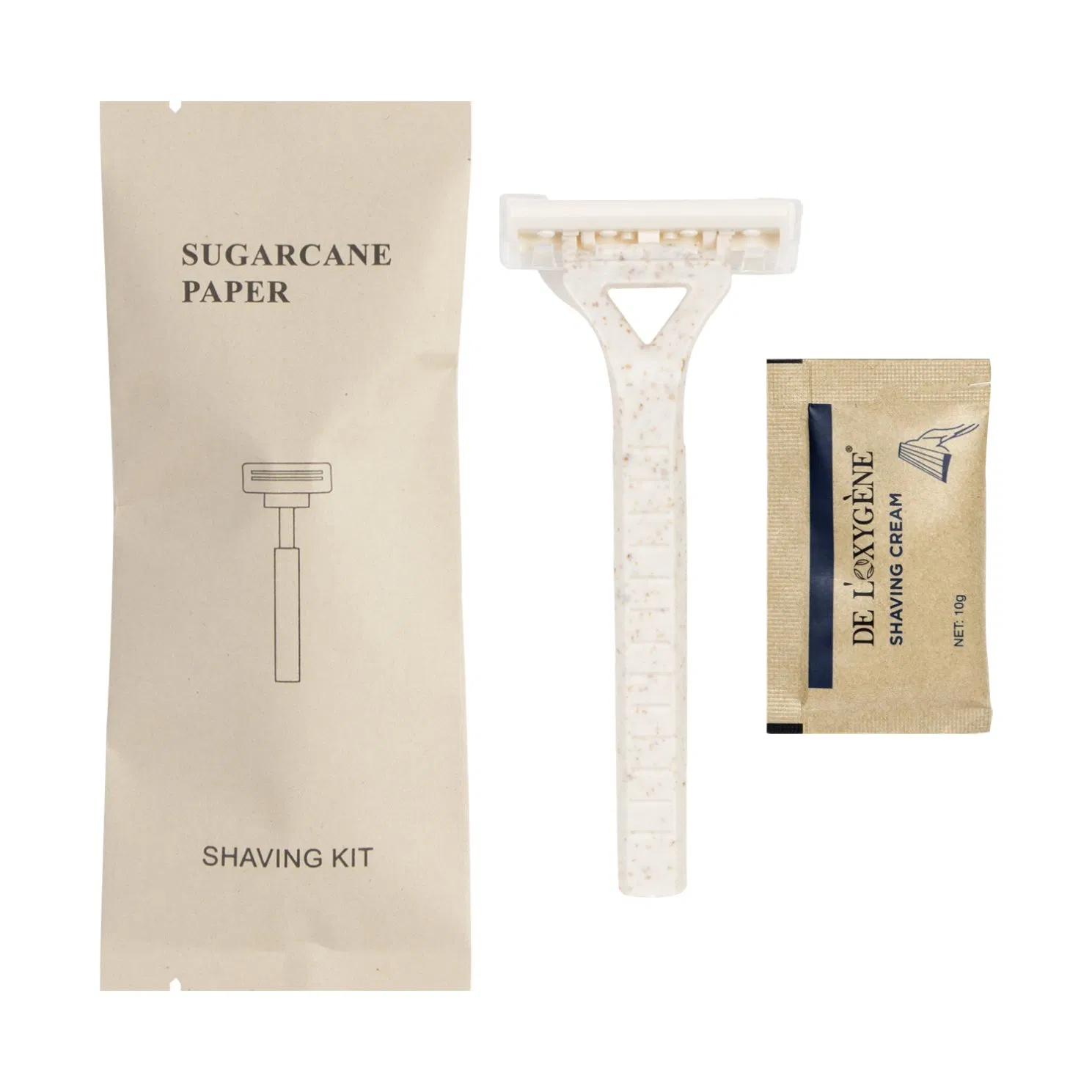 Custom Eco-Friendly Hotel Disposable Shaving Kit One Time Razor for Hotel
