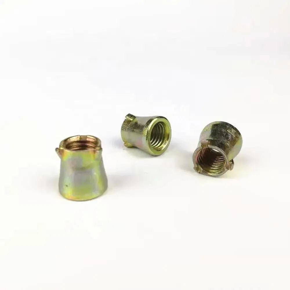 Анкерная гайка M8 с щитом, 3 шт, желтый цинк