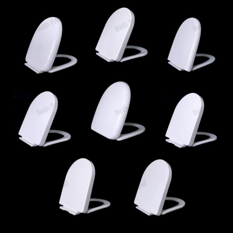 Bathroom Accessories U Shape Soft Hinge Toilet Seat Cover in PP Factory Wholesale Toilet Seat