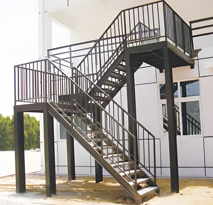 Multi-Story Steel Staircase and Ramps/High Intensity/with Professional Design