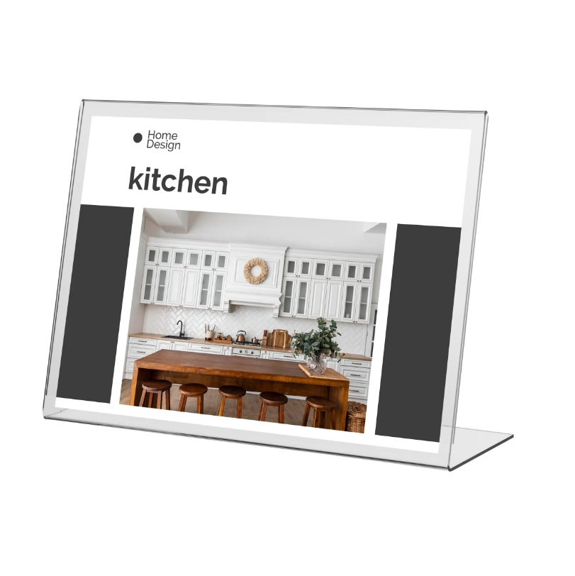 Freestanding Single Sided Acrylic Poster Holder A6 Landscape Advertising Standsmenu Holders & Stands for Tablessingle Sided Sign Holders