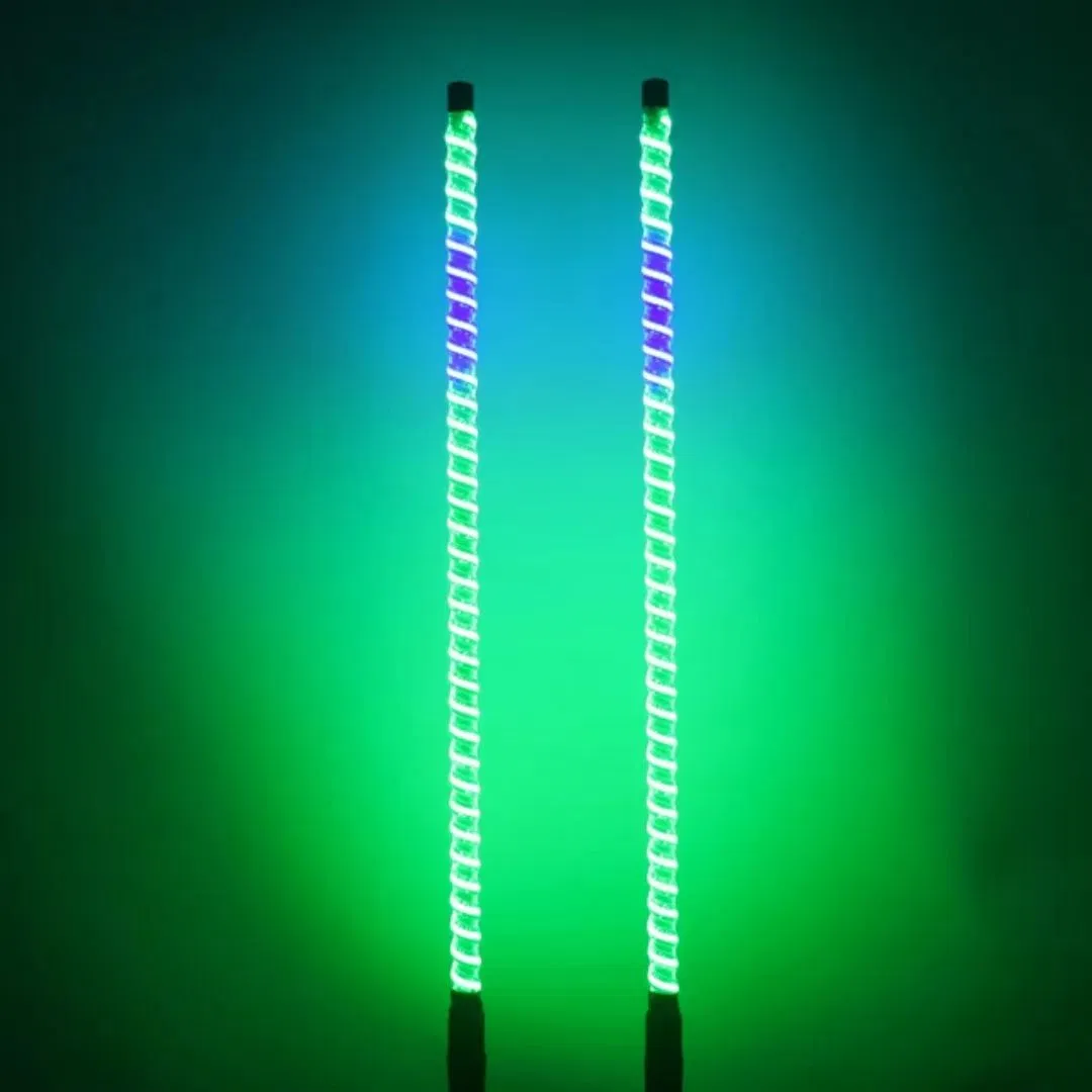 RGB Remote Control Whip Light with COB LED for UTV