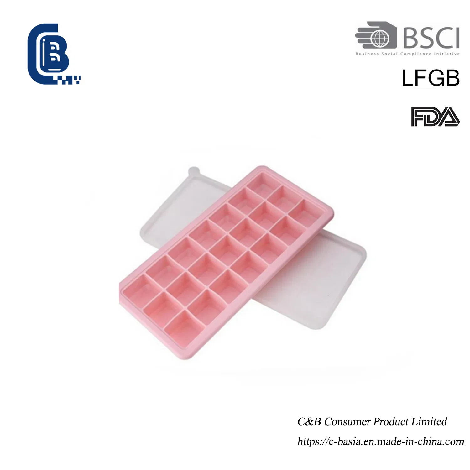 Форма для льда из пищевого силикона, 21 ячейка