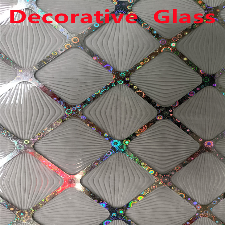 58. Golden Coated Production with Ice Flowers of Decorative Glass for North African Market