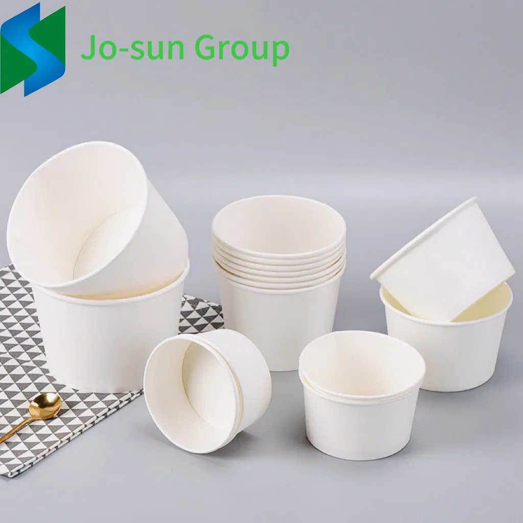 Factory Direct Wholesale Price Disposable Degradable Kraft Paper White Round Paper Bowl Can Be Customized