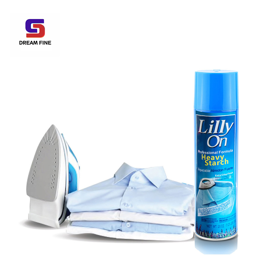 Lilly on Fabric Garment Wrinkle Removal Speed Ironing Starch Spray