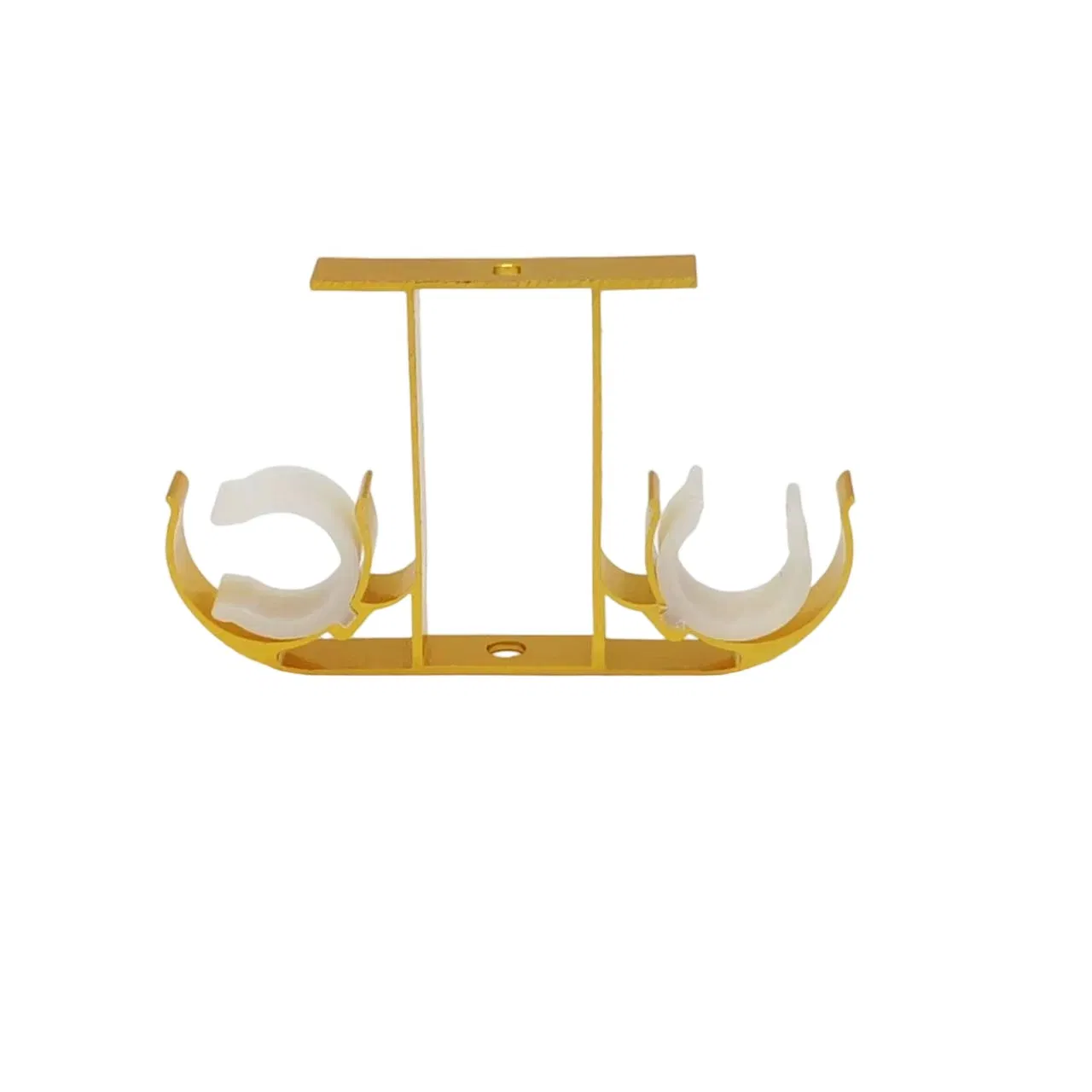 Home Decorative Heavy Duty Aluminum Double Ceiling Windows Curtain Brackets