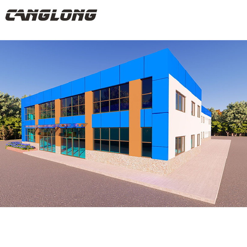Chinese Cheap Modular Easy Assembly Heavy-Duty Prefab Prefabricated Galvanized Steel Structural Warehouse Shed Building in Zambia