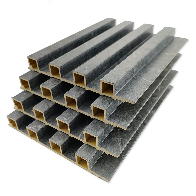 WPC Fluted Wall Panels Interior Indoor Home Decoration for TV Wall Background 153*19 mm OEM Supported
