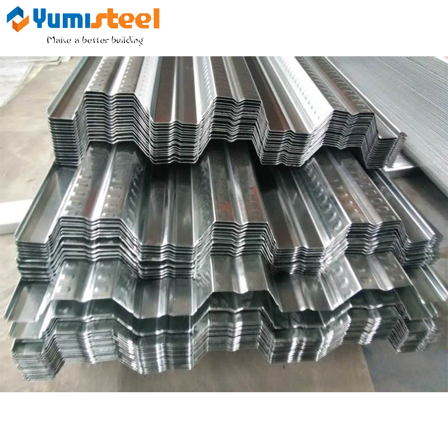 Opened-Type High-Strength Anti-Seismic Galvanized Metal Steel Floor Decking Sheet
