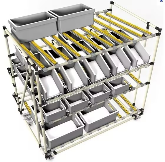 Roller Skate Wheel Aluminium Alloy Conveyor Roller Track for Sliding Shelf System