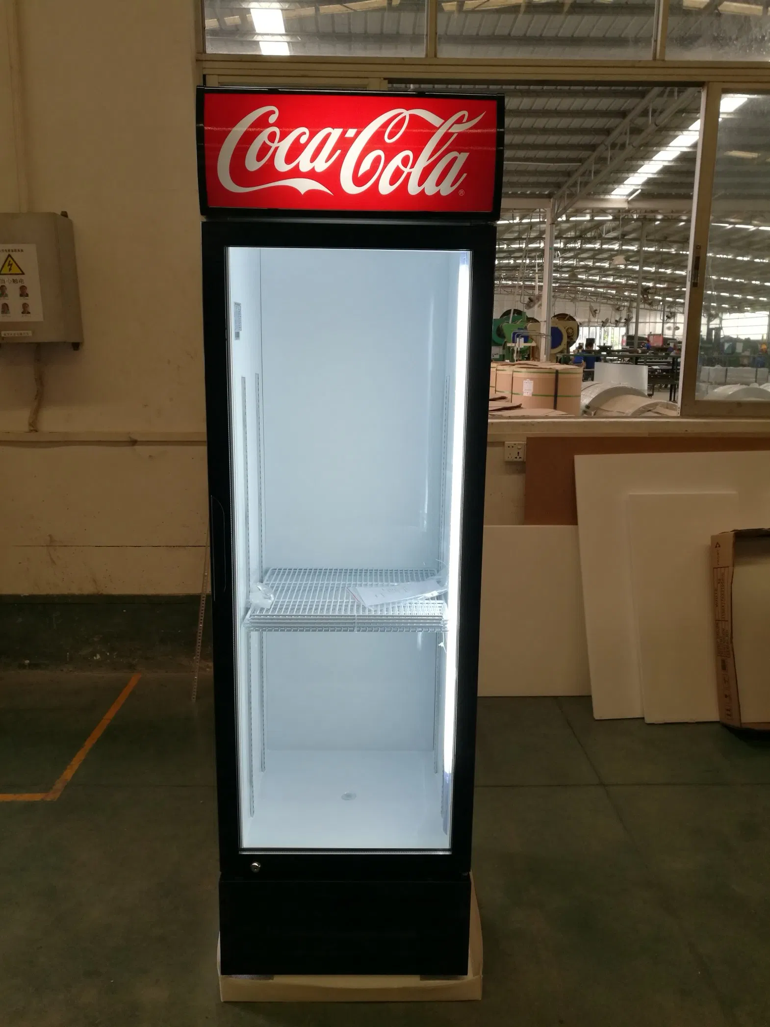 380L Single Door Beverage Display Cooler for Pepsi and Cola