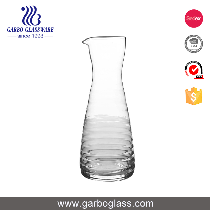 Good Quality Wine Pitcher Crystal Decanter Glass Wine Carafe for Wholesale