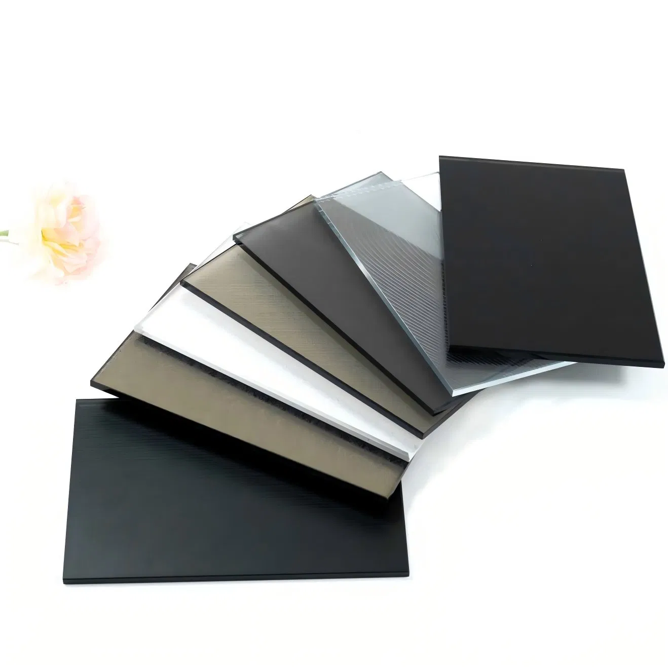3-12mm Clear or Colored Frosted Glass Acid Etched Glass for Bathroom Andoffice