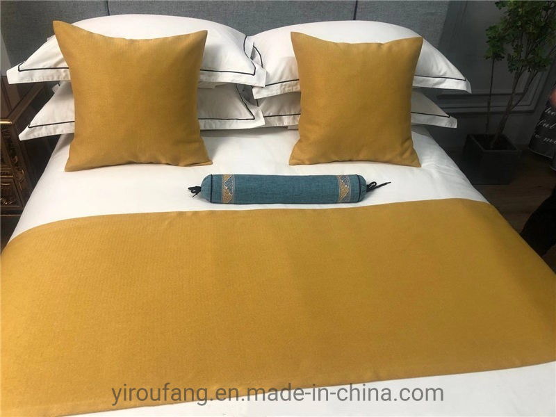 Five-Star Hotel Modern Simple Blue Stripe Twin Size Decorate Bed Flags