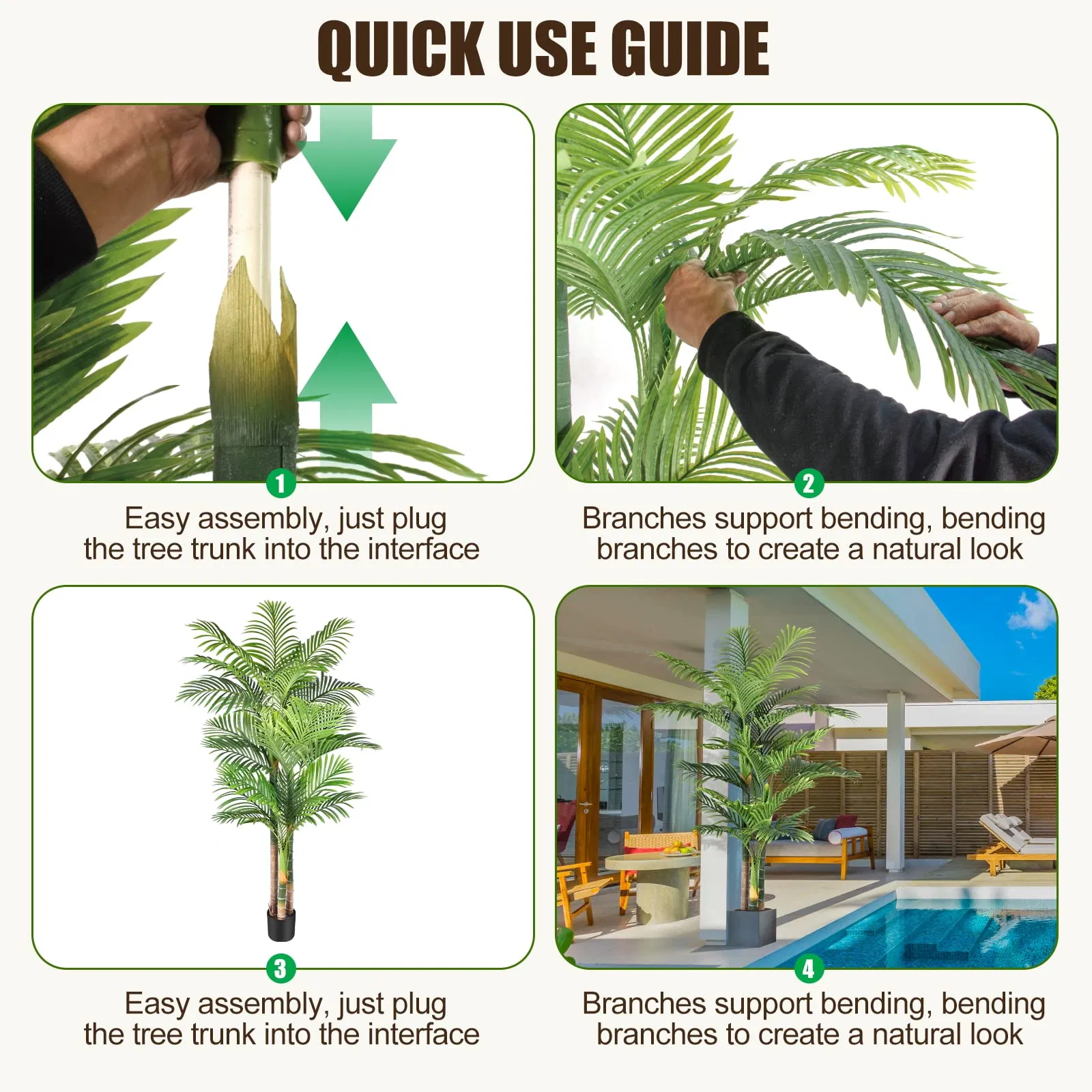 Perfect for Patio, Poolside, Home Indoor Aesthetic Decor