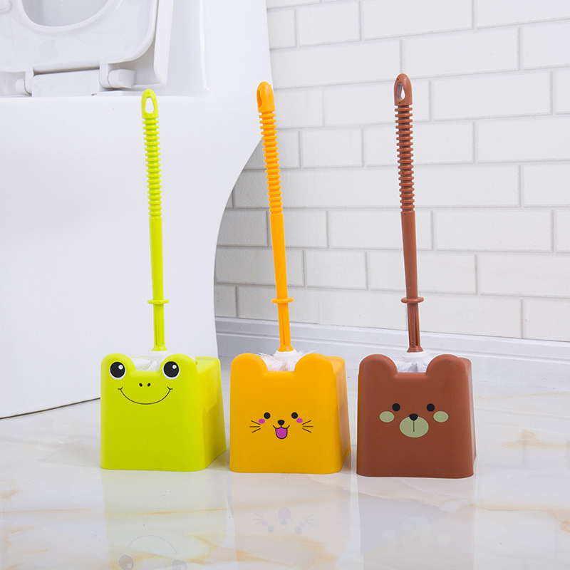 Детский ершик для унитаза с подставкой, пластик и нержавеющая сталь