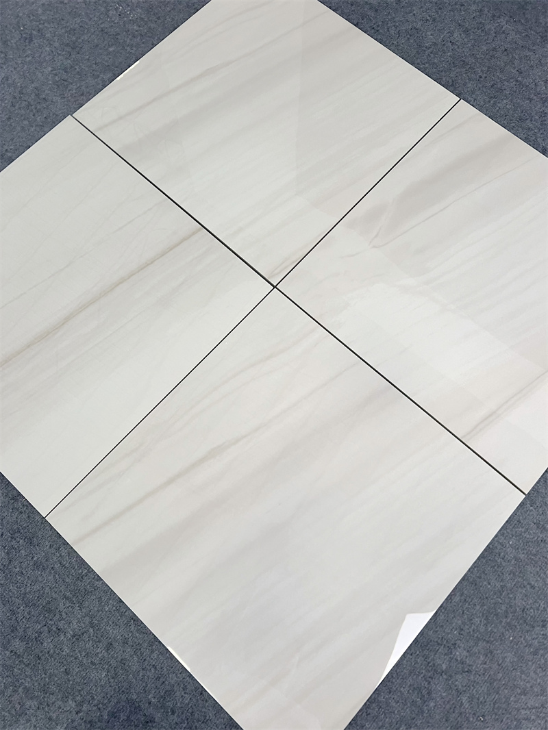 Глянцевые керамические напольные плитки белые полированные