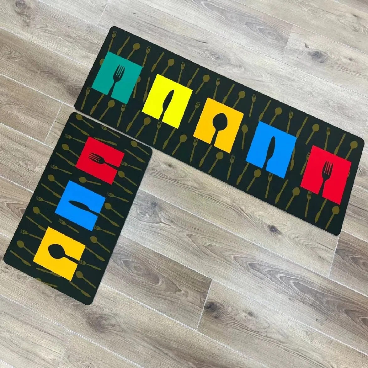 Stylish PVC Printed Kitchen Mats with Unique Designs