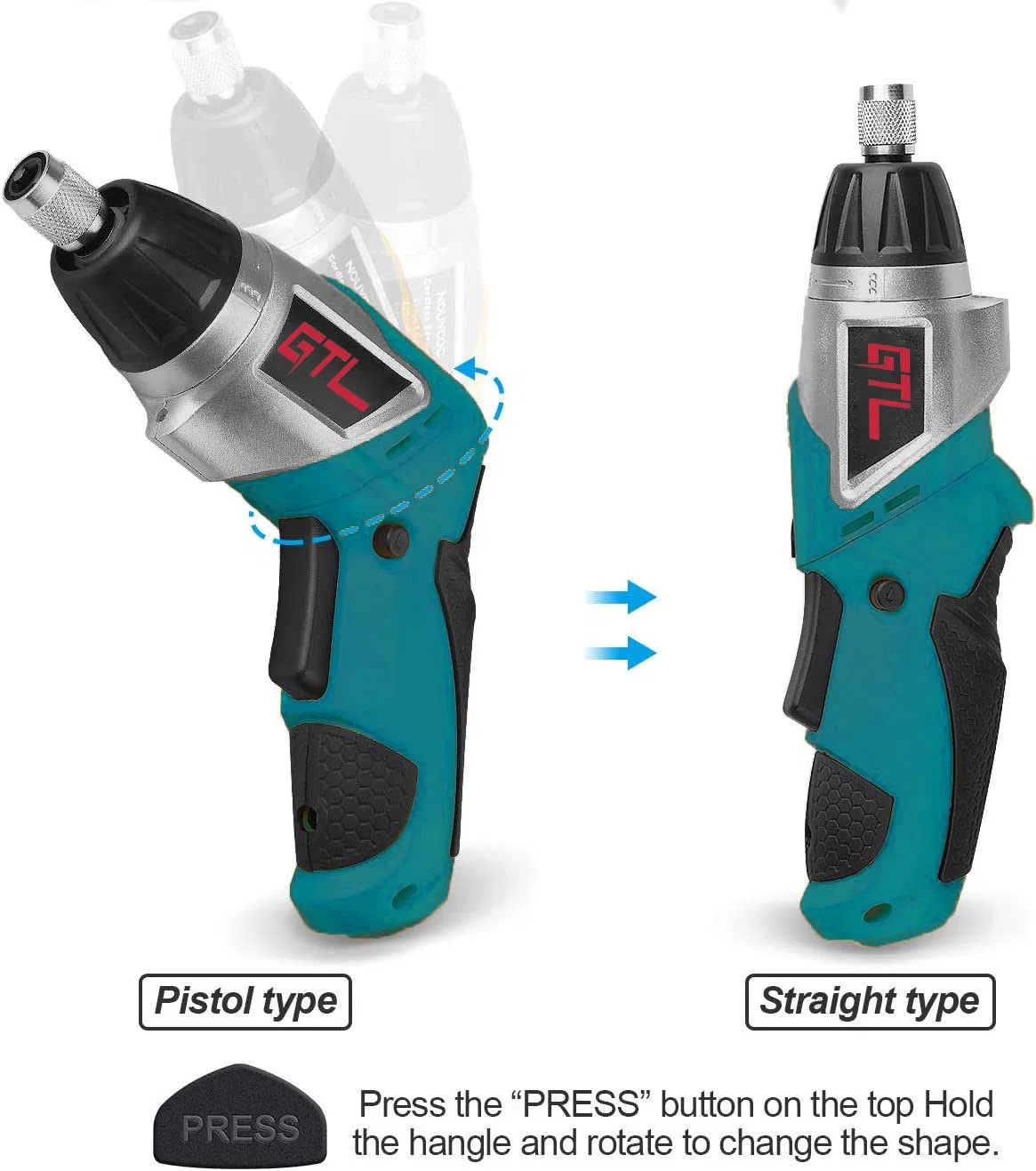 2 Position Handle Household Screwdriver Rechargeable 3.6V Cordless Screwdriver with USB Charge (CDS016)