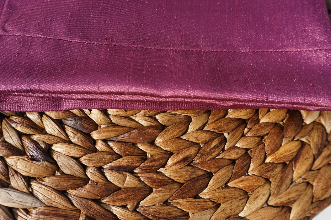 Cerise Luxurious Slub Satin Fabric Collection for Table Satin Napkins