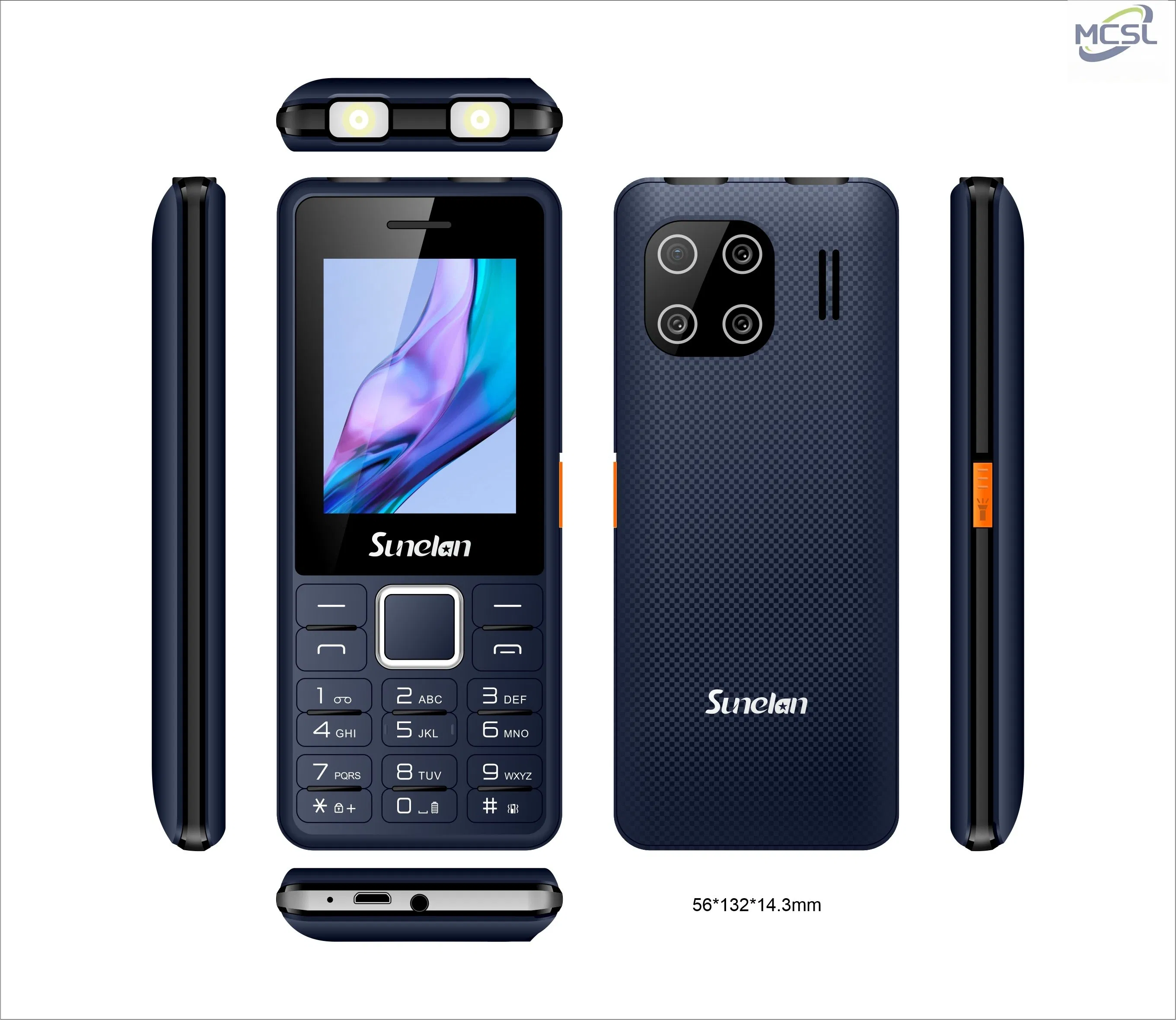 Мобильный телефон Sunelan S23, 2.4 дюйма, 2G, двойная SIM